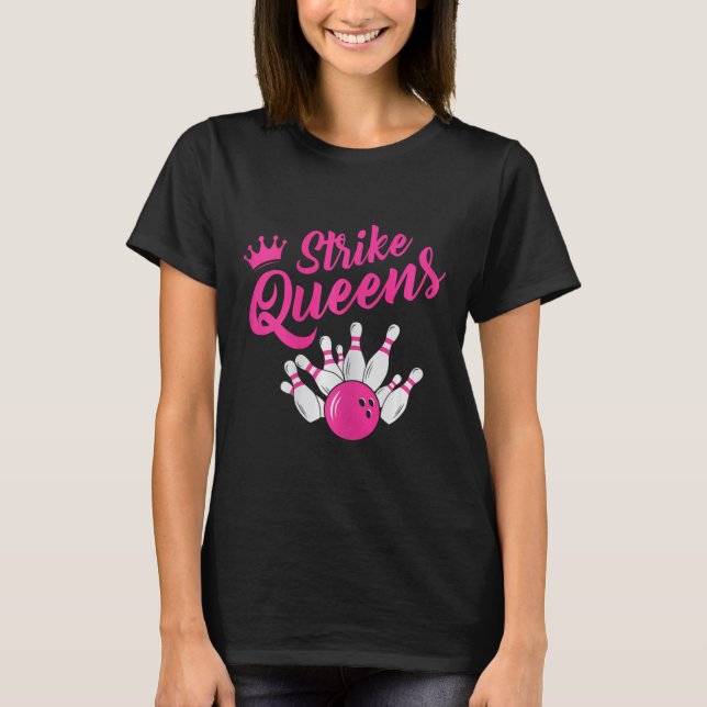 T-shirt Funny Bowling Tee Bowling Team Sport Grève Cadeau  (Devant)