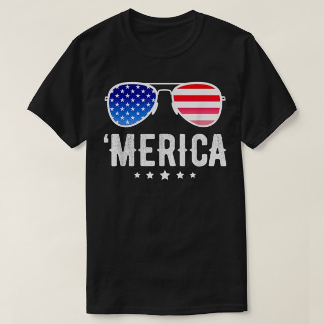 T-shirt Funny Boy 4 juillet American Flag Boys Patriotic F (Design devant)