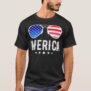 T-shirt Funny Boy 4 juillet American Flag Boys Patriotic F