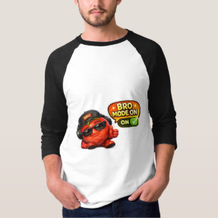 T-shirt « Funny Bro Mode On » Personnage animé m
