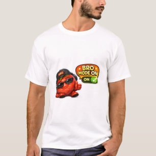 T-shirt « Funny Bro Mode On » Personnage animé m