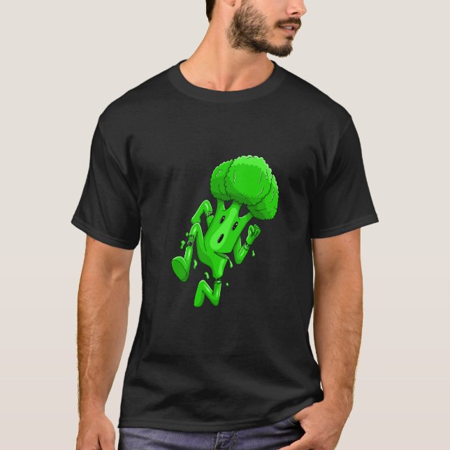 T-shirt Funny Broccoli Cartoon (Devant)