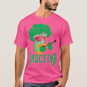 T-shirt Funny Brocstar Guitare Broccoli