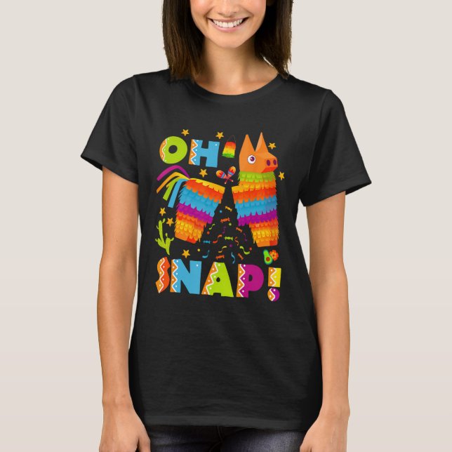 T-shirt Funny Broken Pinata Oh Snap Cinco De Mayo Mexique (Devant)