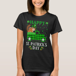 T-shirt Funny Buffalo Plaid Green Truck Chipmunk St Patron