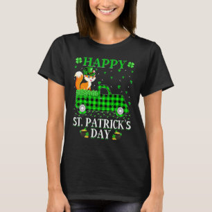 T-shirt Funny Buffalo Plaid Green Truck Fox St Patrick's
