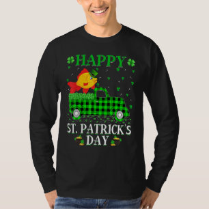 T-shirt Funny Buffalo Plaid Green Truck Goldfish St Patron