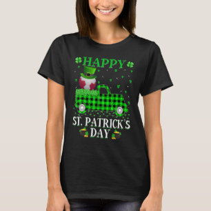 T-shirt Funny Buffalo Plaid Green Truck Handball St. Patri