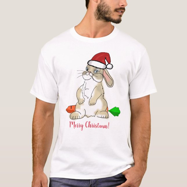 T-shirt Funny Bunny Joyeux Noël (Devant)