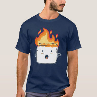 T-shirt Funny Burning Marshmallow Camping Campers Gift fri