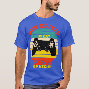 T-shirt Funny Bus Driver Jouer Vintages jeux vidéo amoureu