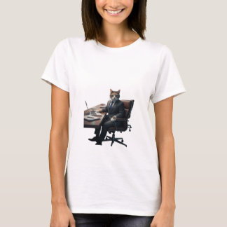 T-shirt Funny Business Cat CEO Boss Office Humor Graphic