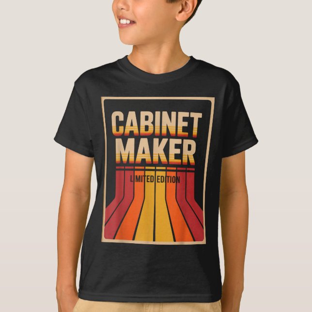 T-shirt Funny Cabinet Maker Limited Edition Woodworking Hu (Devant)