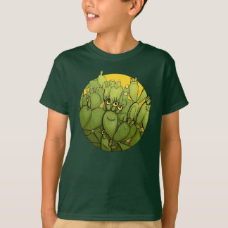 T-shirt Funny Cactus Caractères Joli Vert Succulents Enfan