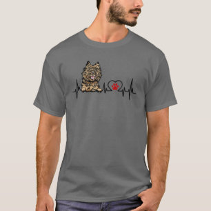 T-shirt Funny Cairn Terrier Amoureux des chiens de Heartbe