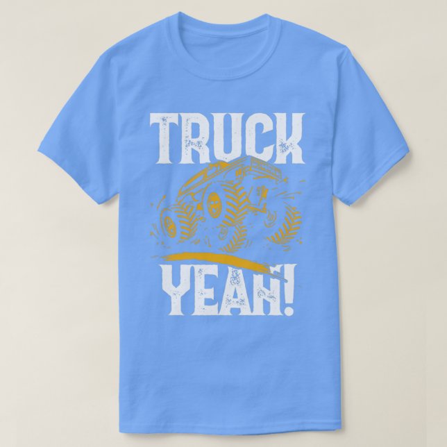 T-shirt Funny Camion Ouais Monster Truck Tricks Stunts Rou (Design devant)