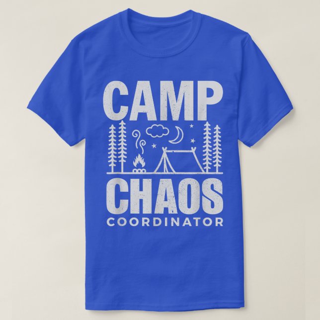 T-shirt Funny CampCamping Chaos Coordinator Hiking Adventu (Design devant)