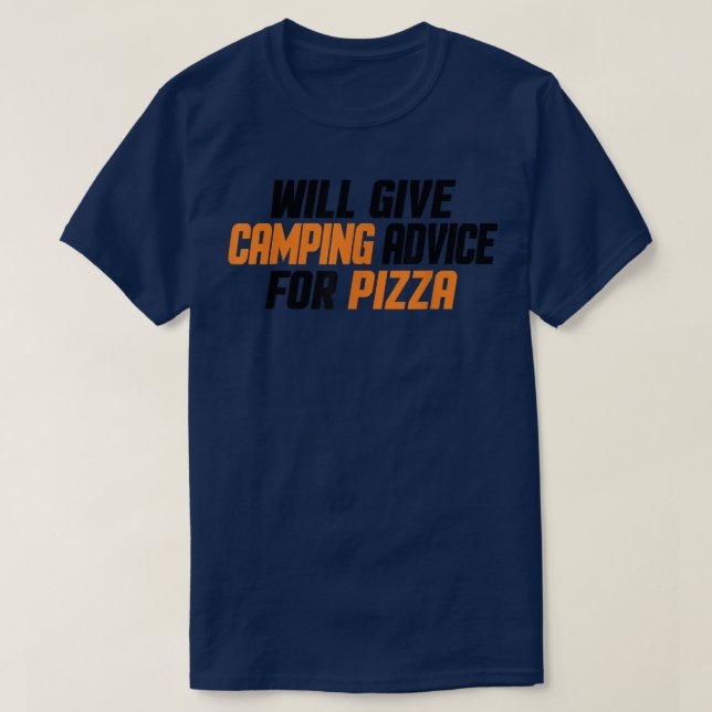 T-shirt Funny Camper, Donnera Des Conseils De Camping Pour (Design devant)
