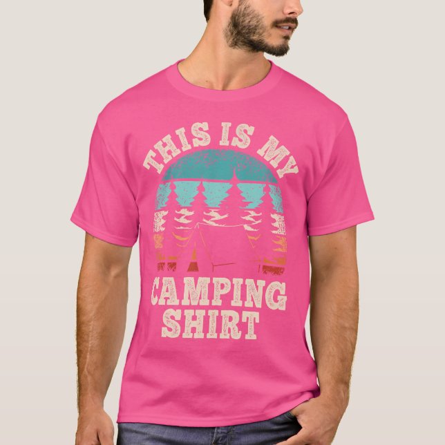 T-shirt Funny Camper Randonnée Nature Extérieure C'Est Mon (Devant)
