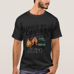 T-shirt Funny Camper Randonnée Tente RV Nature Humour Voic