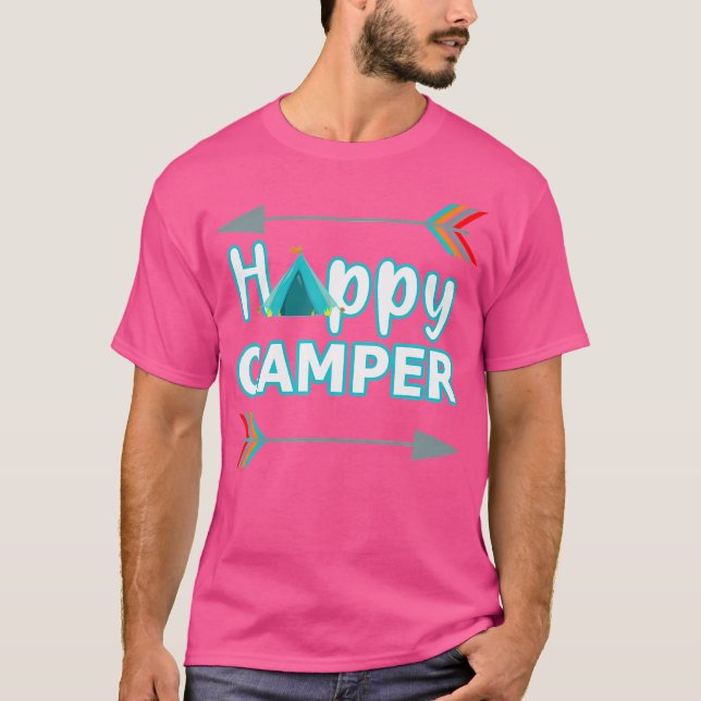 T-shirt Funny Camping Camper Camping Randonnée d'aventure (Devant)