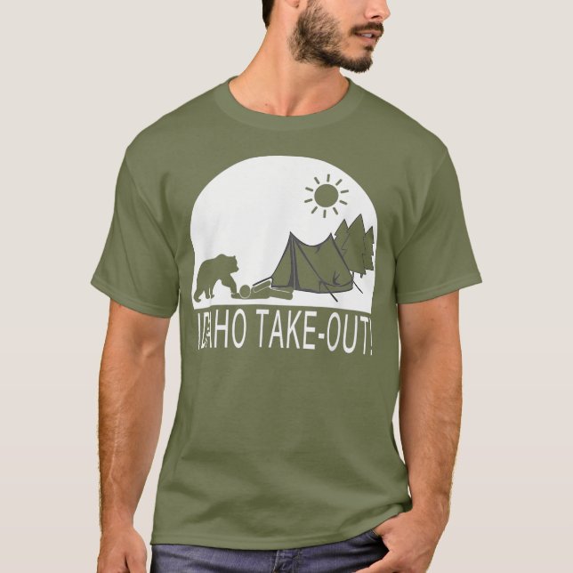 T-shirt Funny Camping Hiking Hiker (Devant)