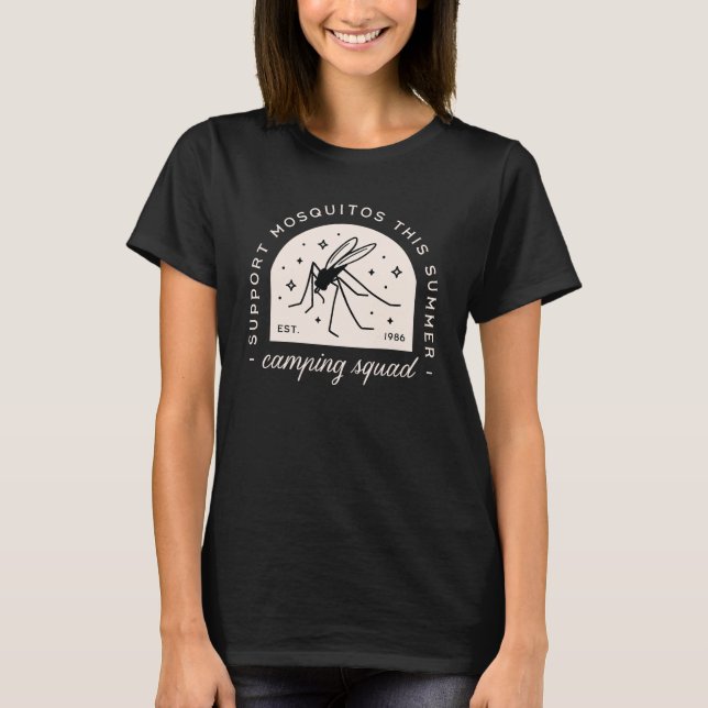 T-shirt Funny camping mosquito summer camp insect (Devant)