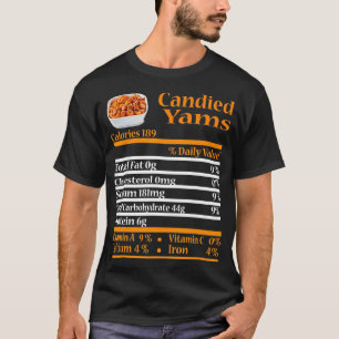 T-shirt Funny Candied Yam Nutrition