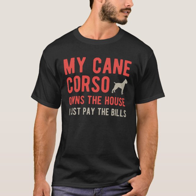 T-shirt Funny Cane Corso (Devant)
