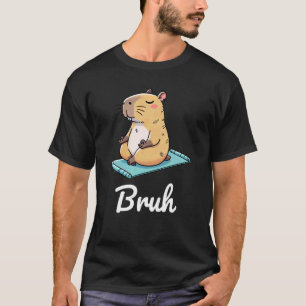 T-shirt Funny Capybara Bruh Capybaras meme Retro Lover Gif