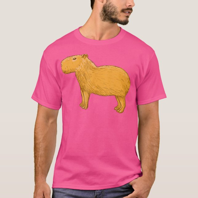 T-shirt Funny Capybara mignonne animal (Devant)
