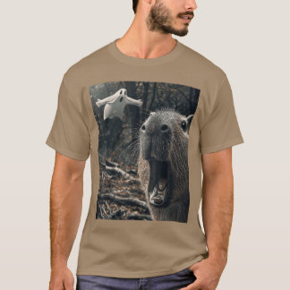 T-shirt Funny Capybara retro