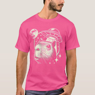 T-shirt Funny Capybara Selfie Ufos Hommes Weird Capybara