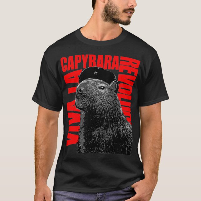 T-shirt Funny Capybara Viva La Capybara Love Capybaras Cut (Devant)