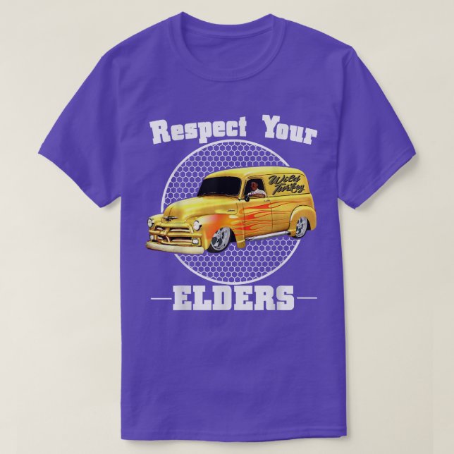 T-shirt Funny Car Guy - Respectez Vos Aînés Classic Panel (Design devant)