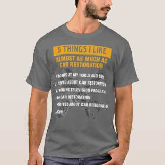 T-shirt Funny Car Restorer Détail Car Restorer