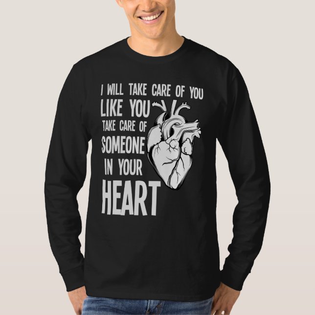 T-shirt Funny Cardiac Nurse Quote Anatomical Heart Disease (Devant)