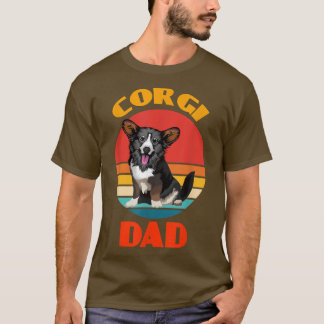 T-shirt Funny Cardigan Welsh Corgi Papa Amoureux de les ch