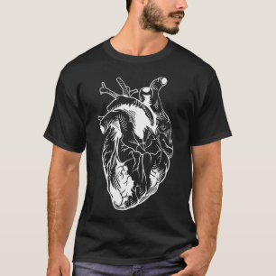 T-shirt Funny Cardiologie Vintage Coeur Anatomie Cool Doct