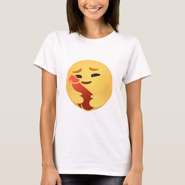 T-shirt Funny Care Emojis Facebook (Devant)