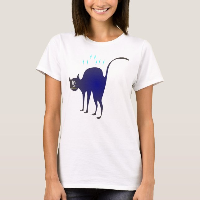 T-shirt funny cat (Devant)