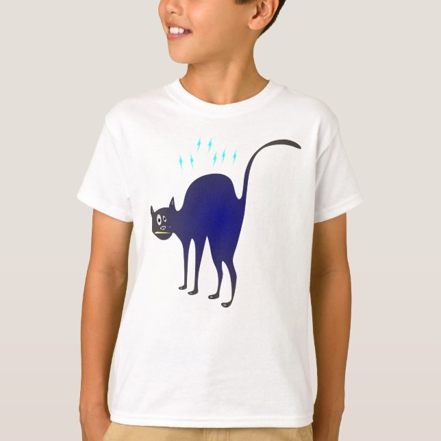 T-shirt funny cat (Devant)