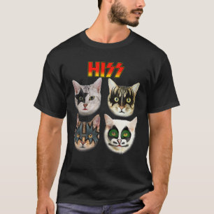 T-shirt Funny Cat Apparel, Cat Lover Clothes, Cat Hiss,