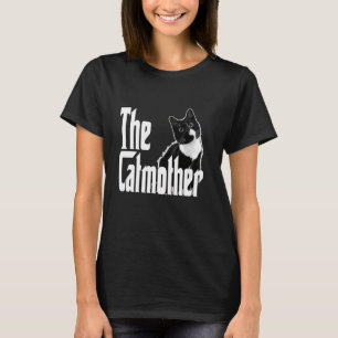 T-shirt Funny Cat Catmother Black and White Cat Mother Kit