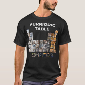 T-shirt Funny Cat Chemistry Pun Periodic Table Gift For