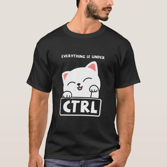 T-shirt Funny Cat Programmer Développeur Coder Computer Sc (Devant)