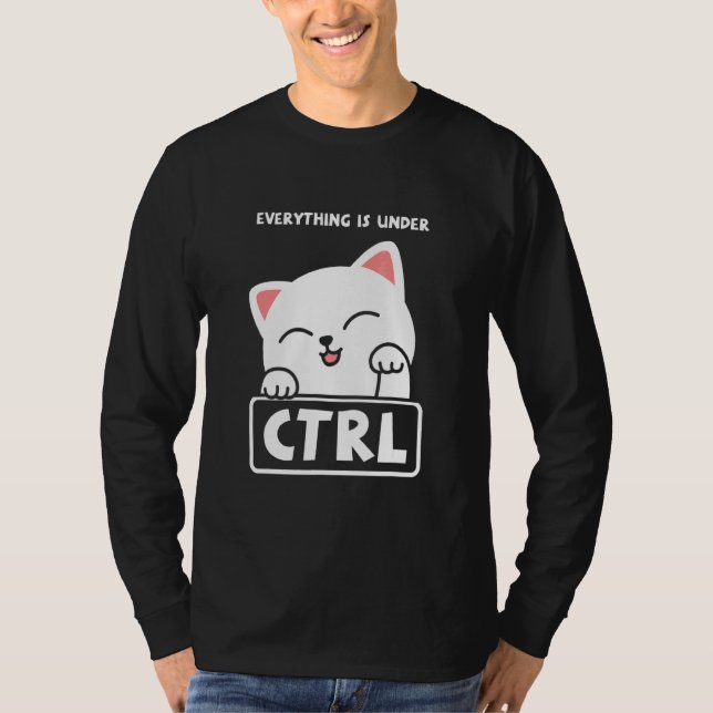 T-shirt Funny Cat Programmer Développeur Coder Computer Sc (Devant)