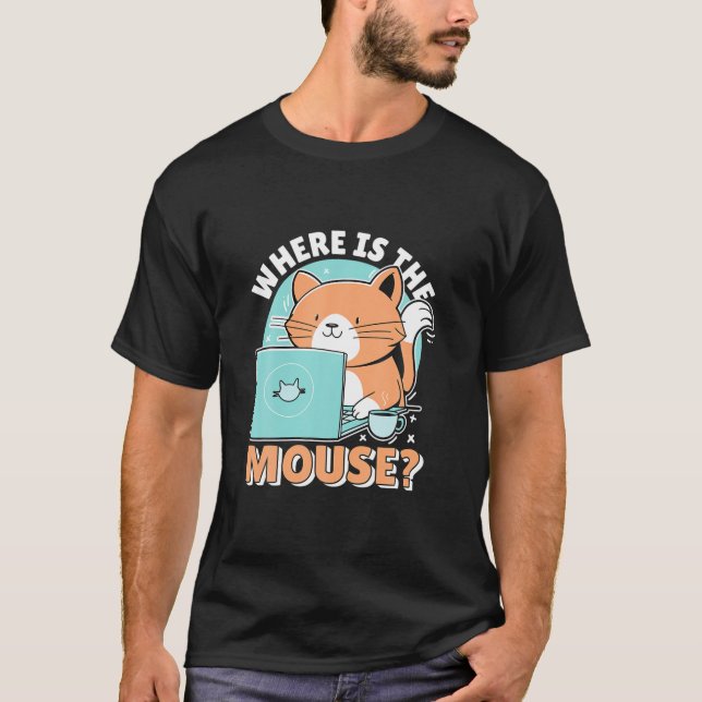 T-shirt Funny Cat Programmeur Informatique Ingénieur Logic (Devant)