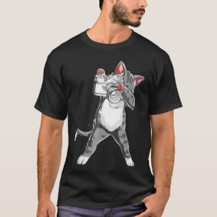 T-shirt Funny Cat With A Camera Photography