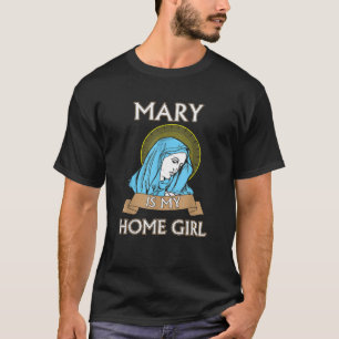 T-shirt Funny Catholique Vierge Marie perles homogènes